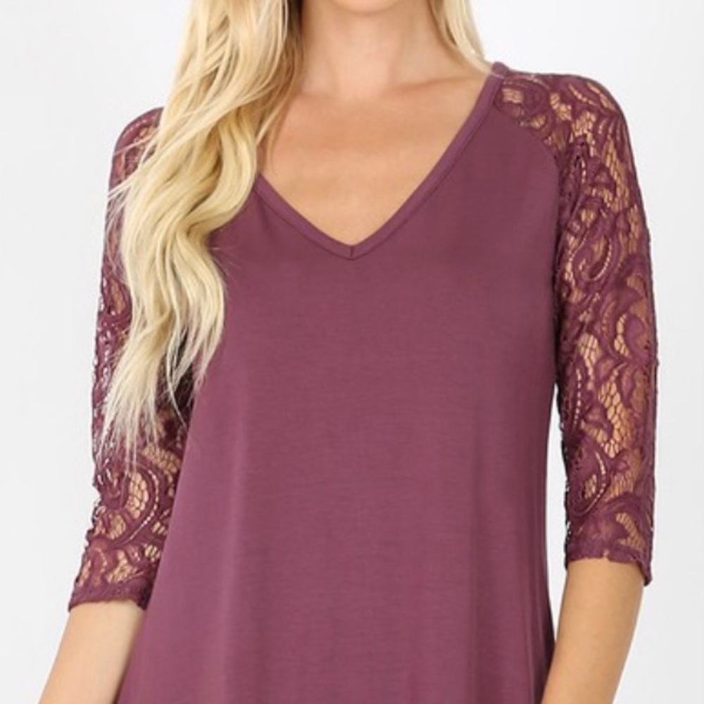 The ooh la la - Eggplant Blouse